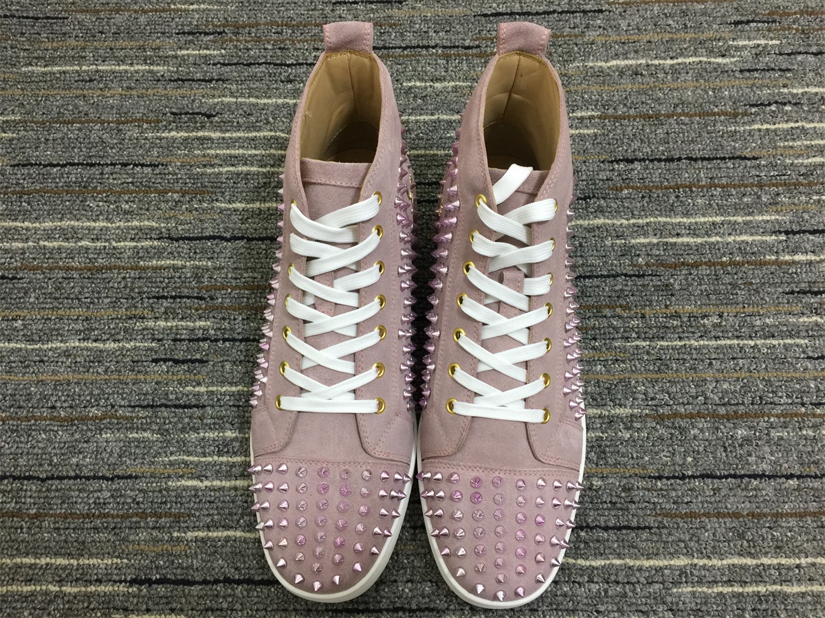 Men Women C*hristian L*ouboutin Lou Spikes Top Sneaker