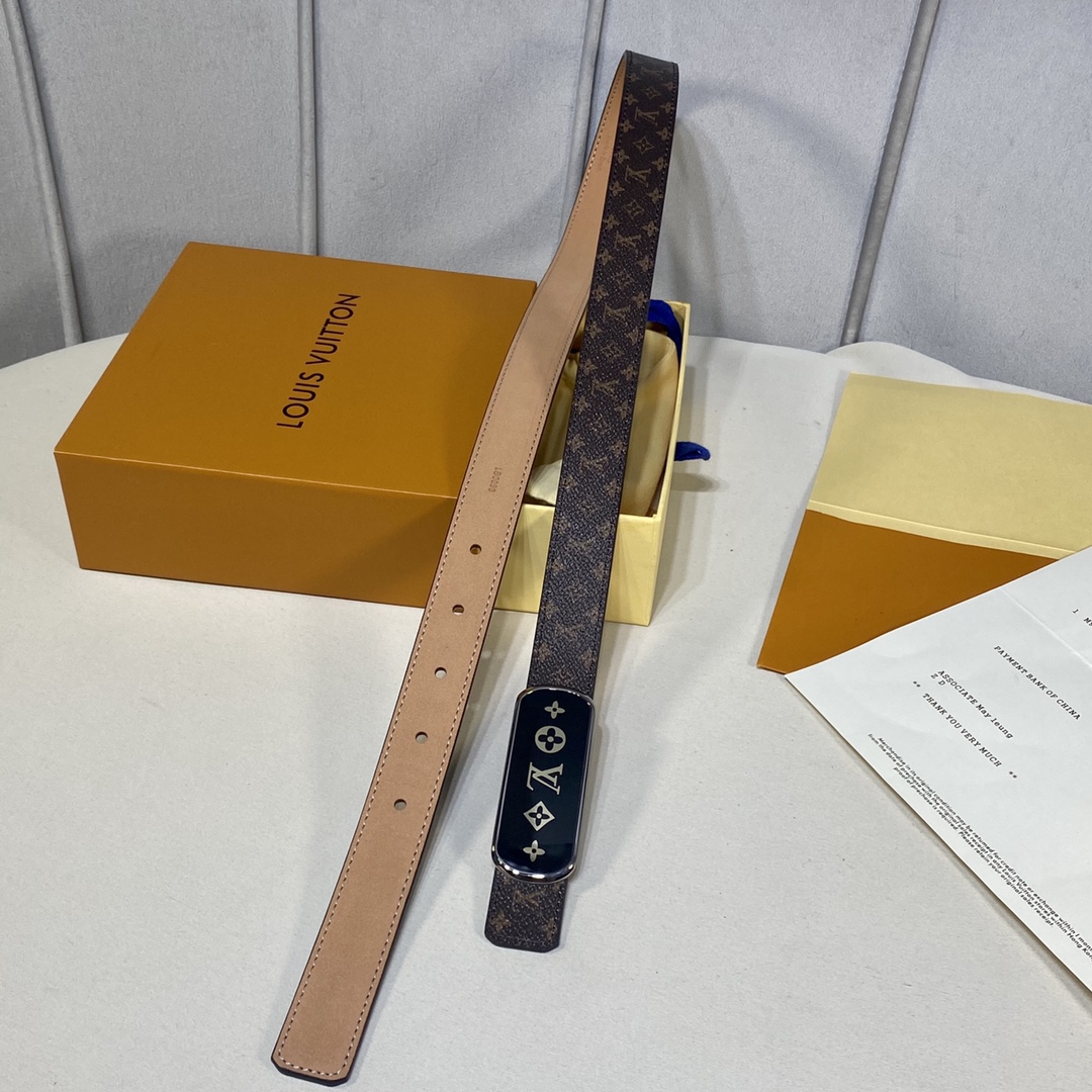 L*ouis V*uitton Belts Top Quality 25MM