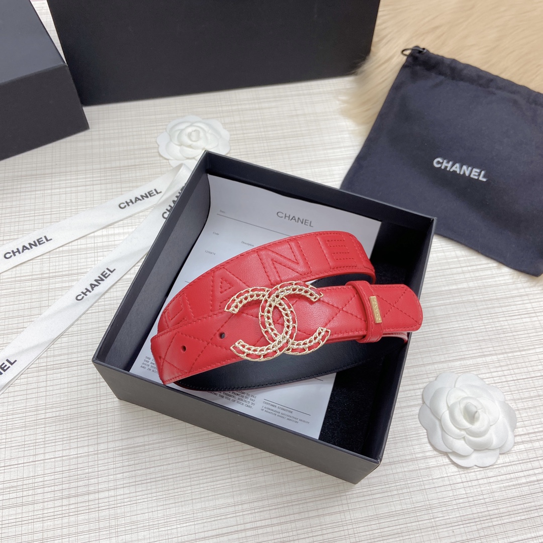 C*hanel Belts Top Quality 30MM