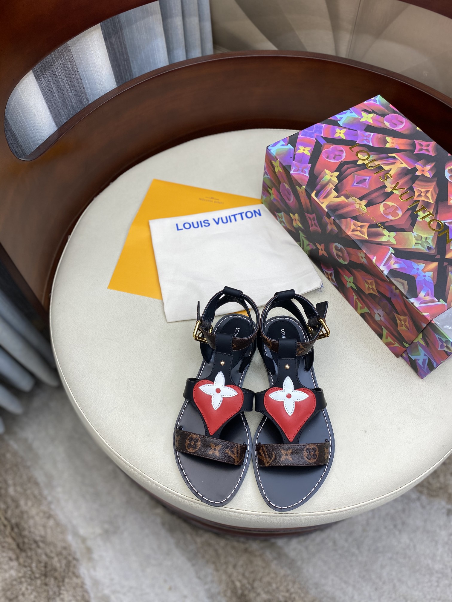 Women L*ouis V*uitton Top Slippers