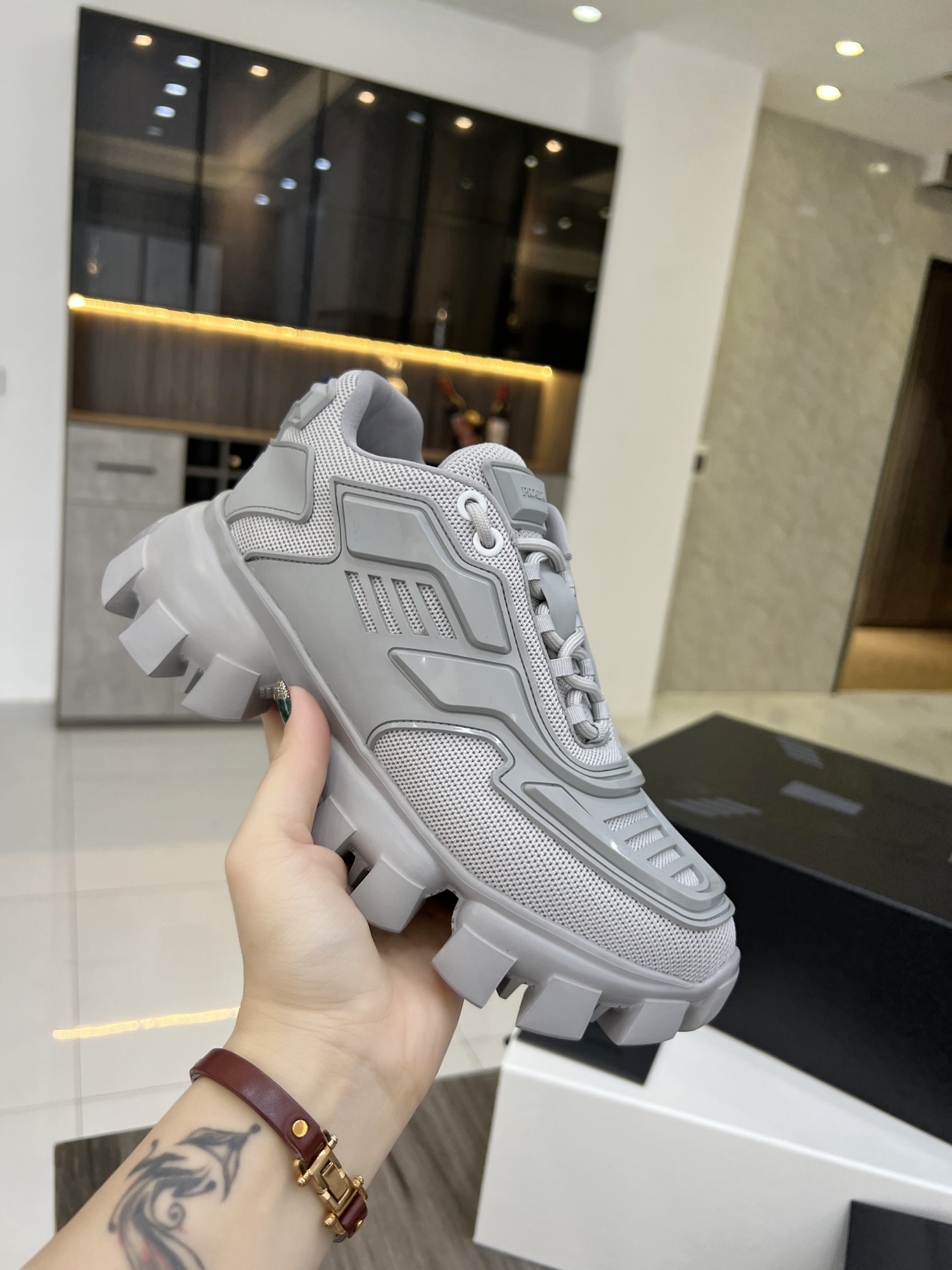 Men Women P*rada Top Sneaker