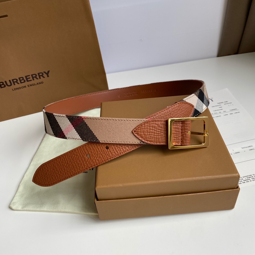 B*urberrry Belts Top Quality 30MM