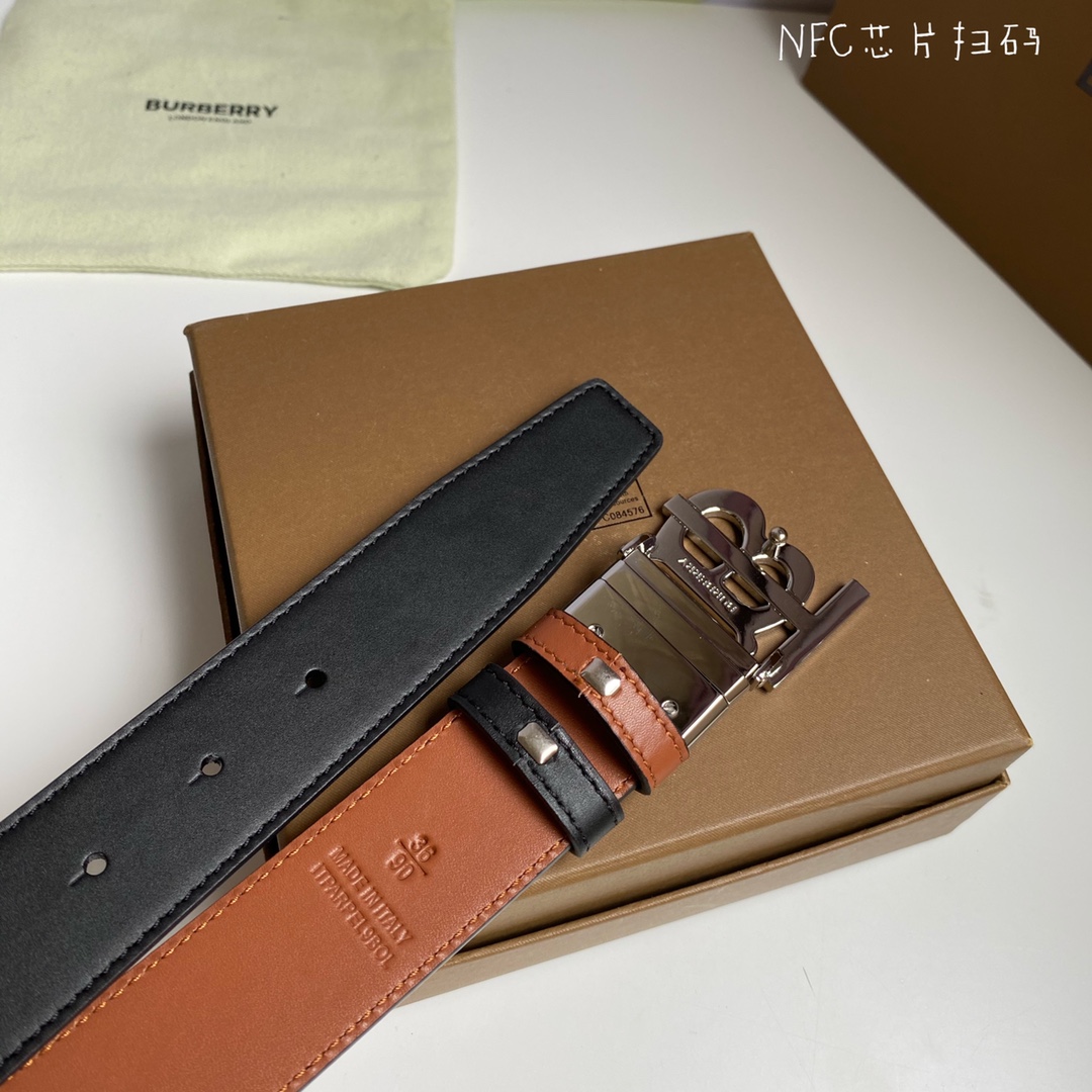 B*urberrry Belts Top Quality 35mm