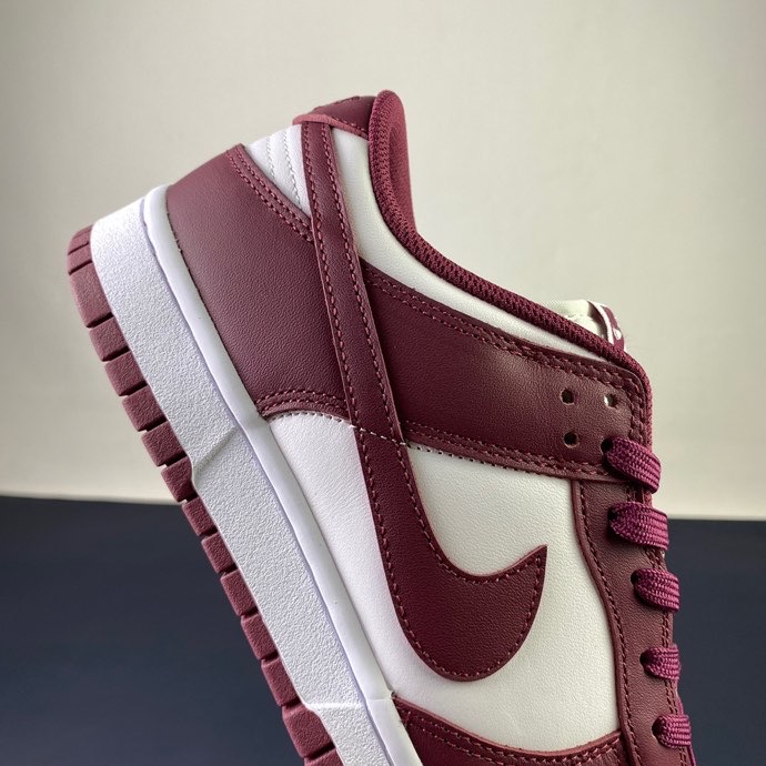 from Nike SB Dunk Low Bordeaux red