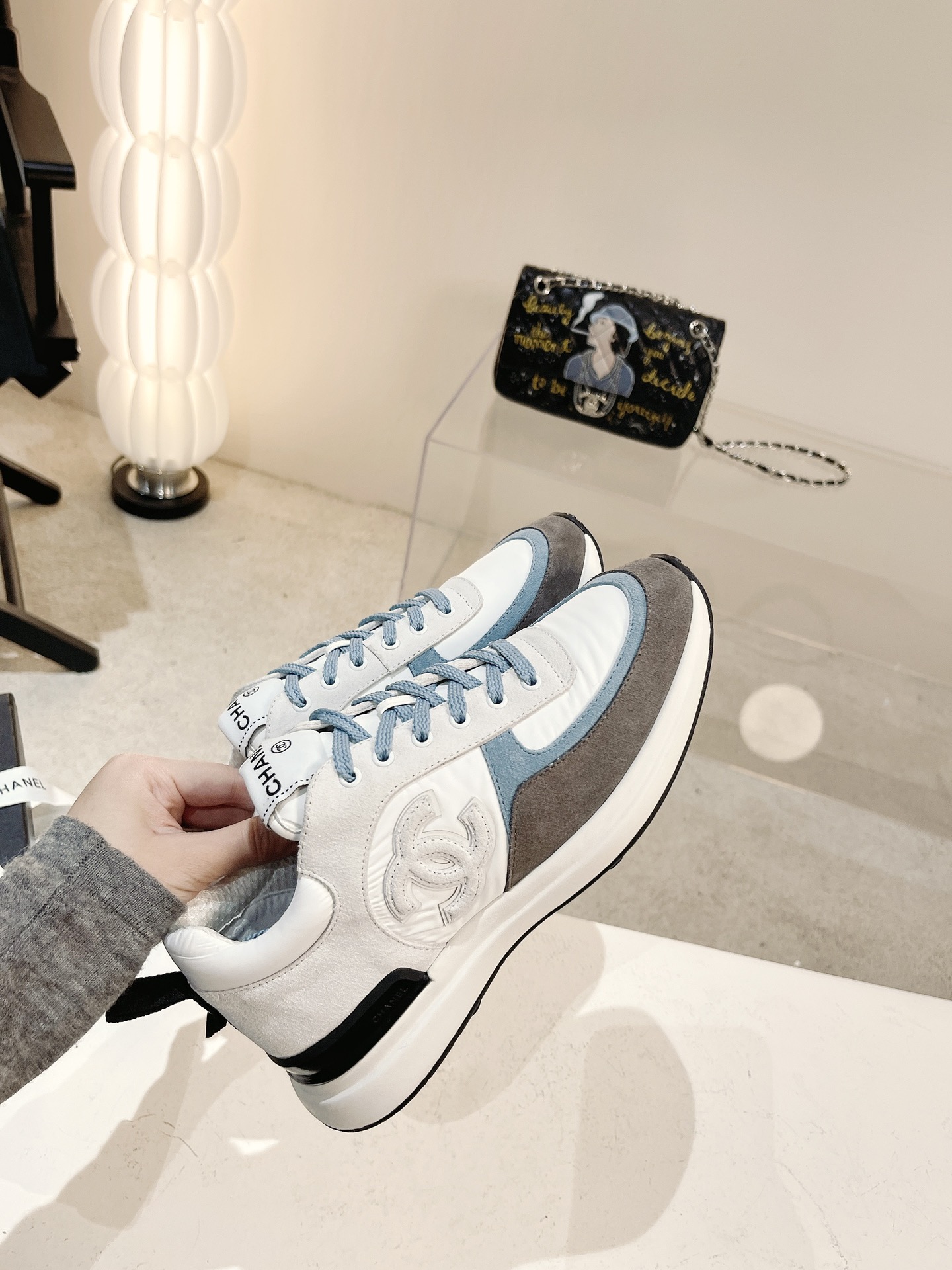 Women C*hanel Top Sneaker