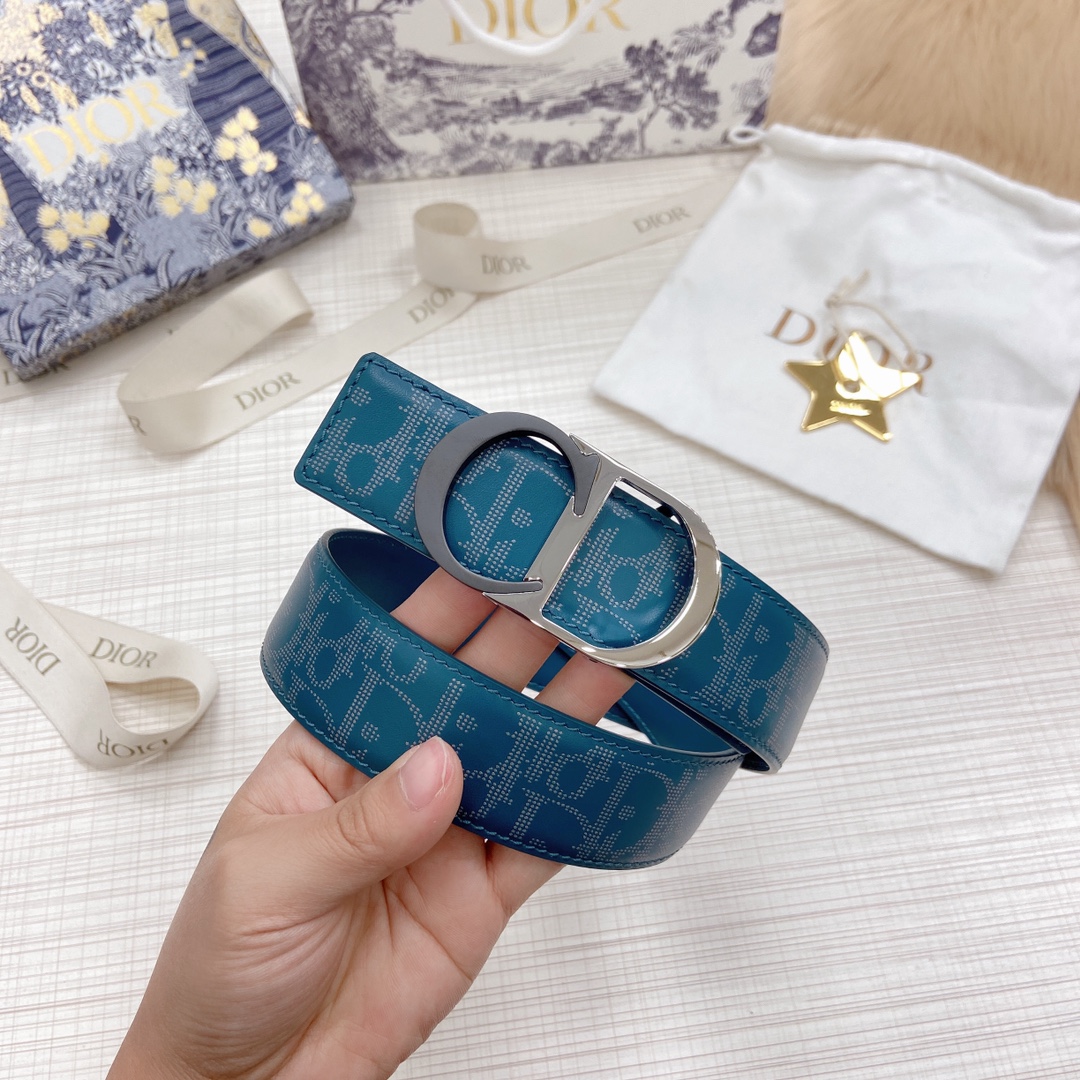 D*ior Belts Top Quality 34MM