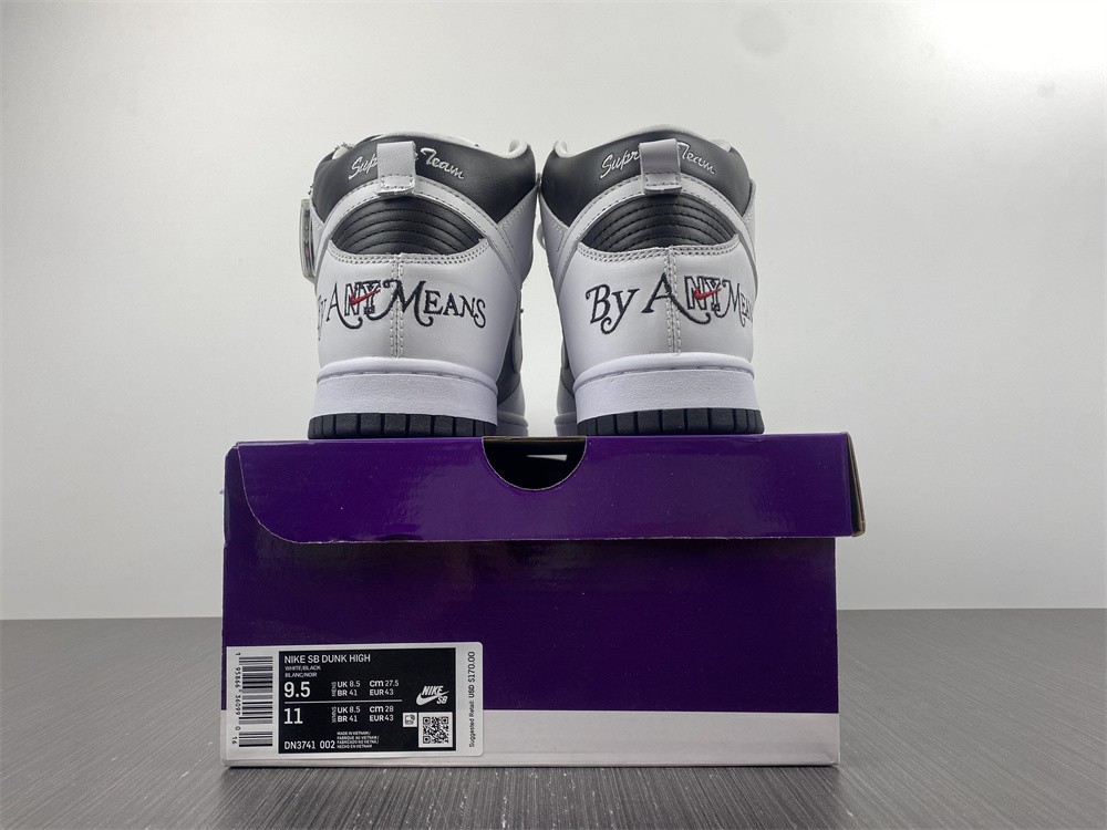 from Supreme x Nike SB Dunk High QS “By Any Means”SUP DN3741-002
