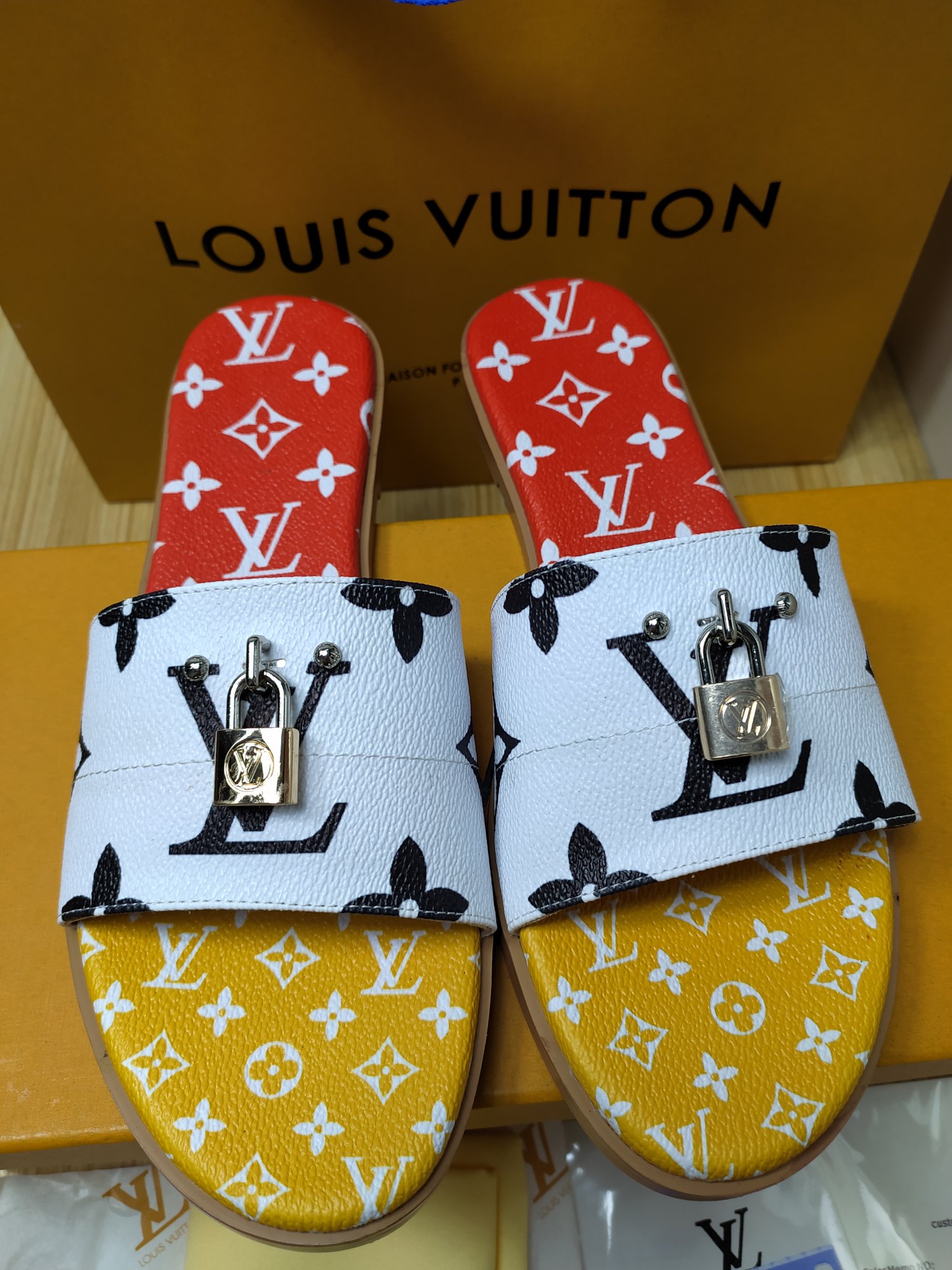 Women L*ouis V*uitton Top Slippers