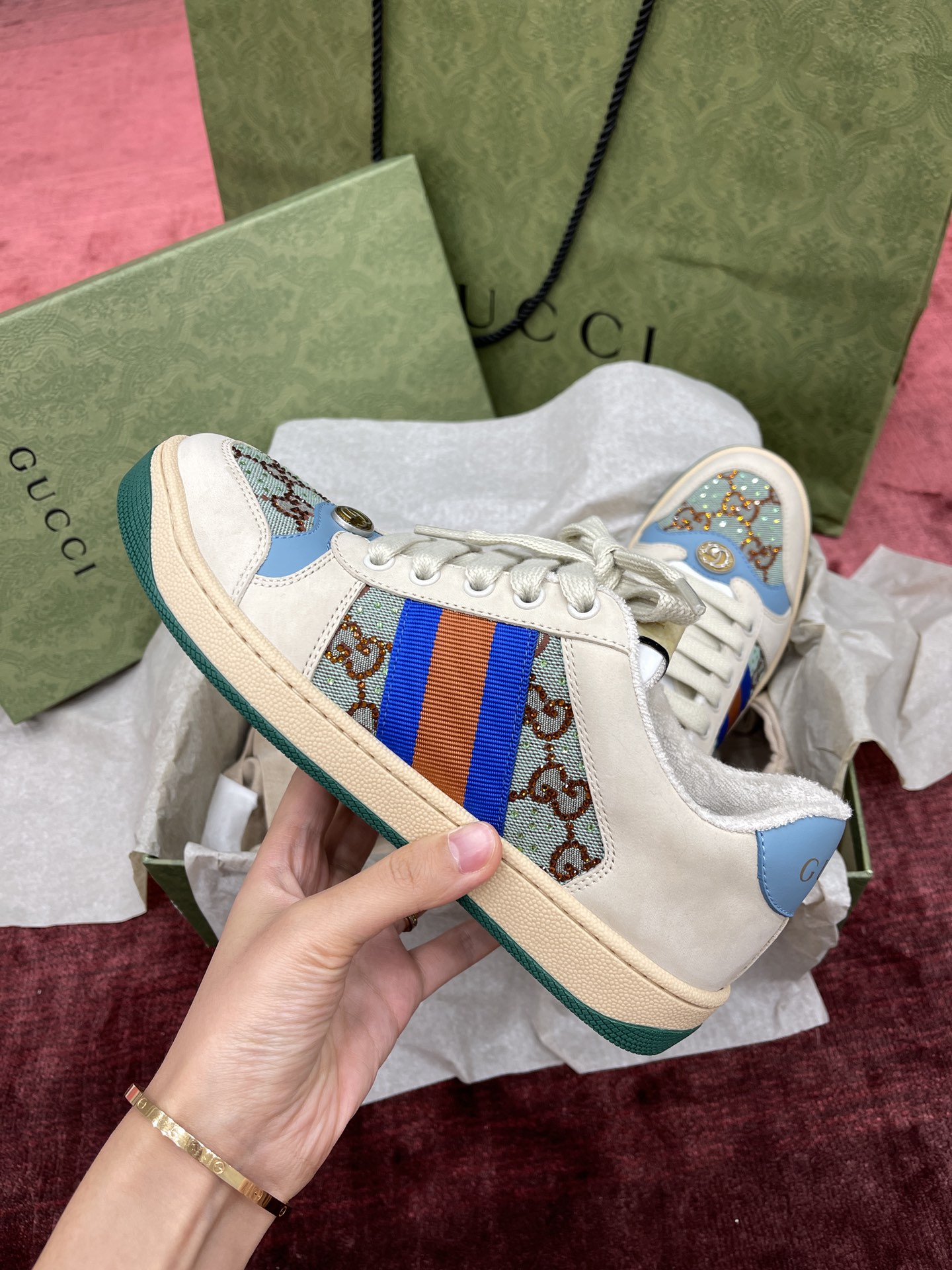 Men Women G*ucci Top Sneaker