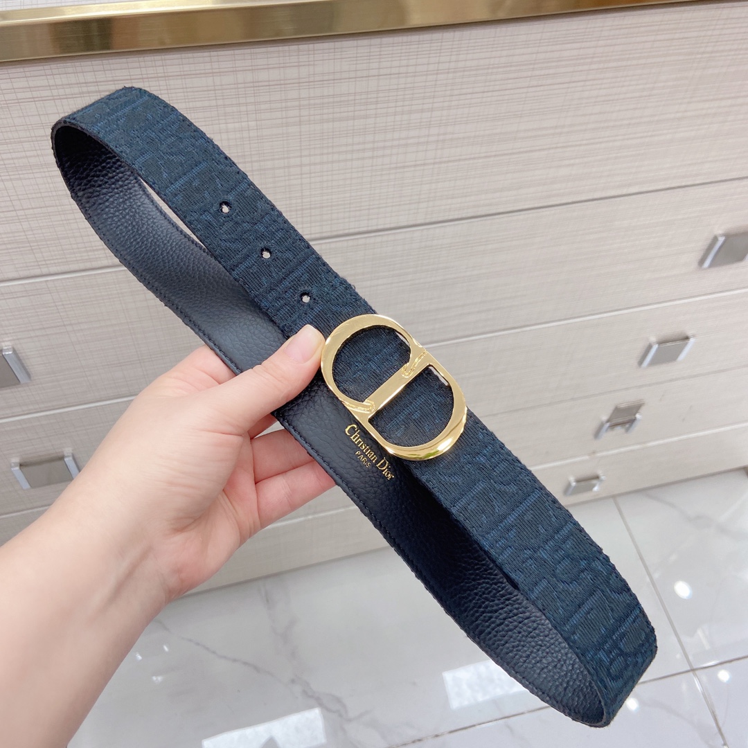 D*ior Belts Top Quality 34MM