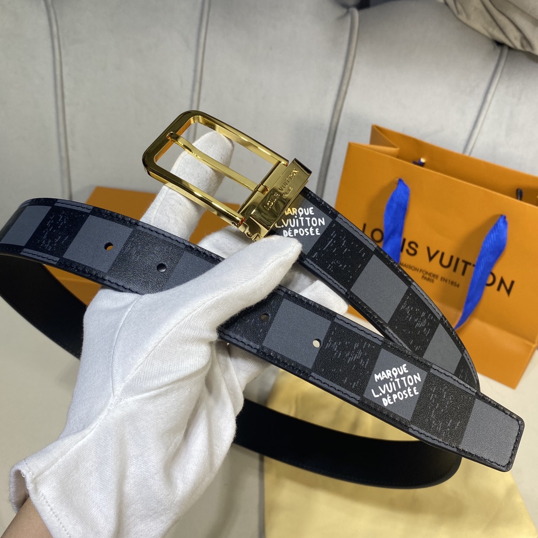 L*ouis V*uitton Belts Top Quality 35MM