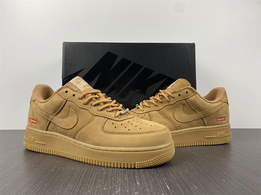 from SUP REME X NIKE AIR FORCE 1 LOW SP WHEAT dn1555-200