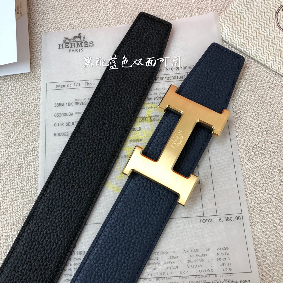 H*ermes Belts Top Quality 38mm