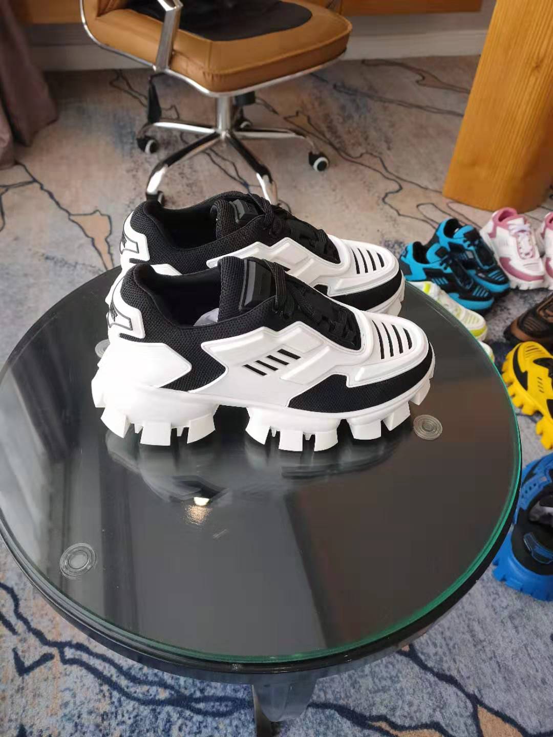 Men Women P*rada Top Sneaker