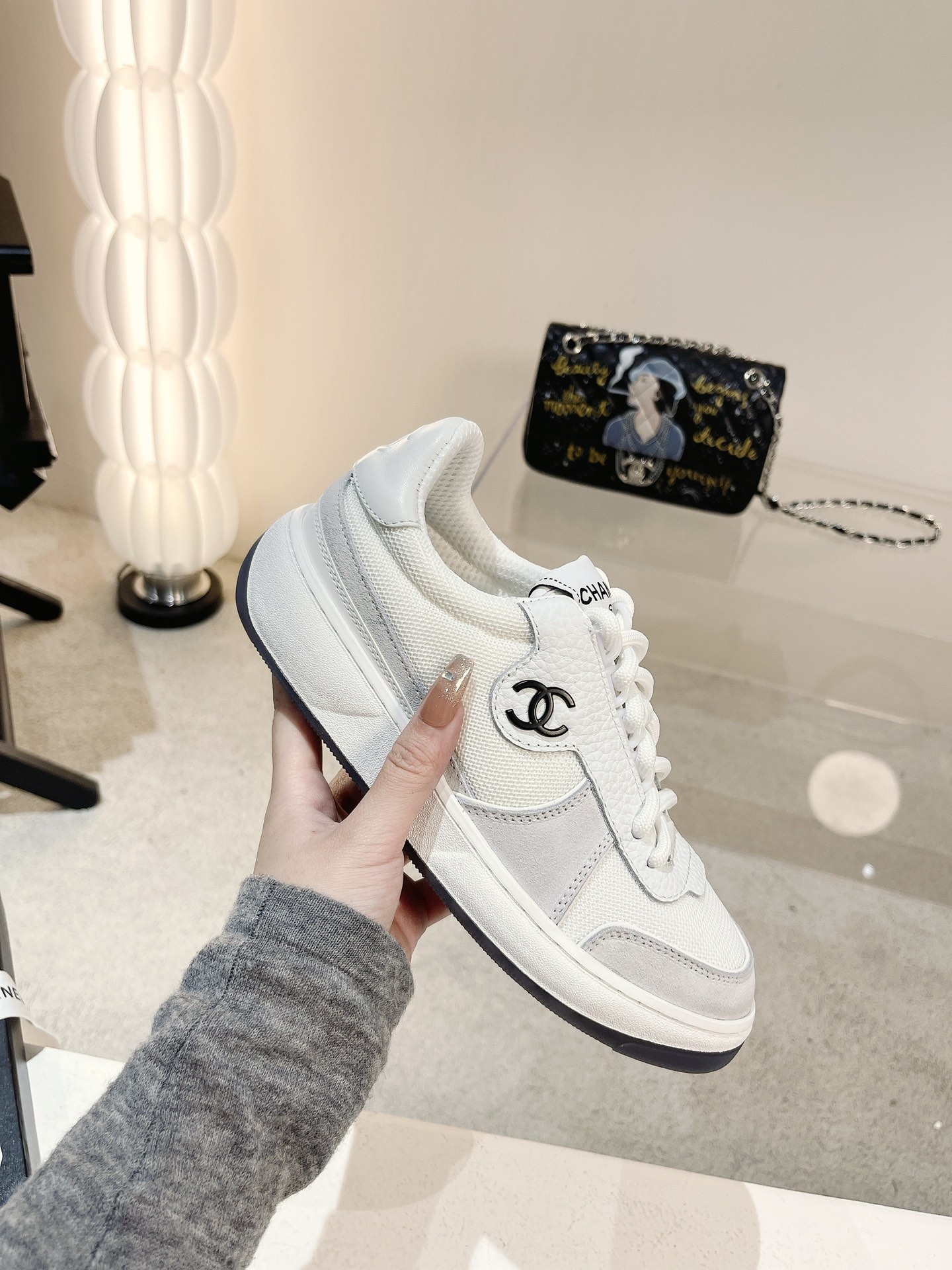 Women C*hanel Top Sneaker