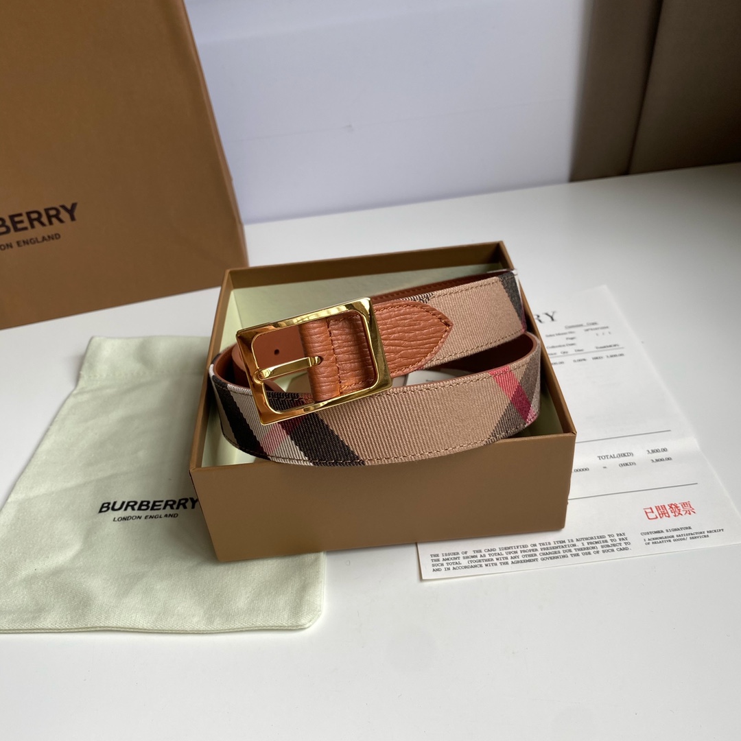 B*urberrry Belts Top Quality 30MM