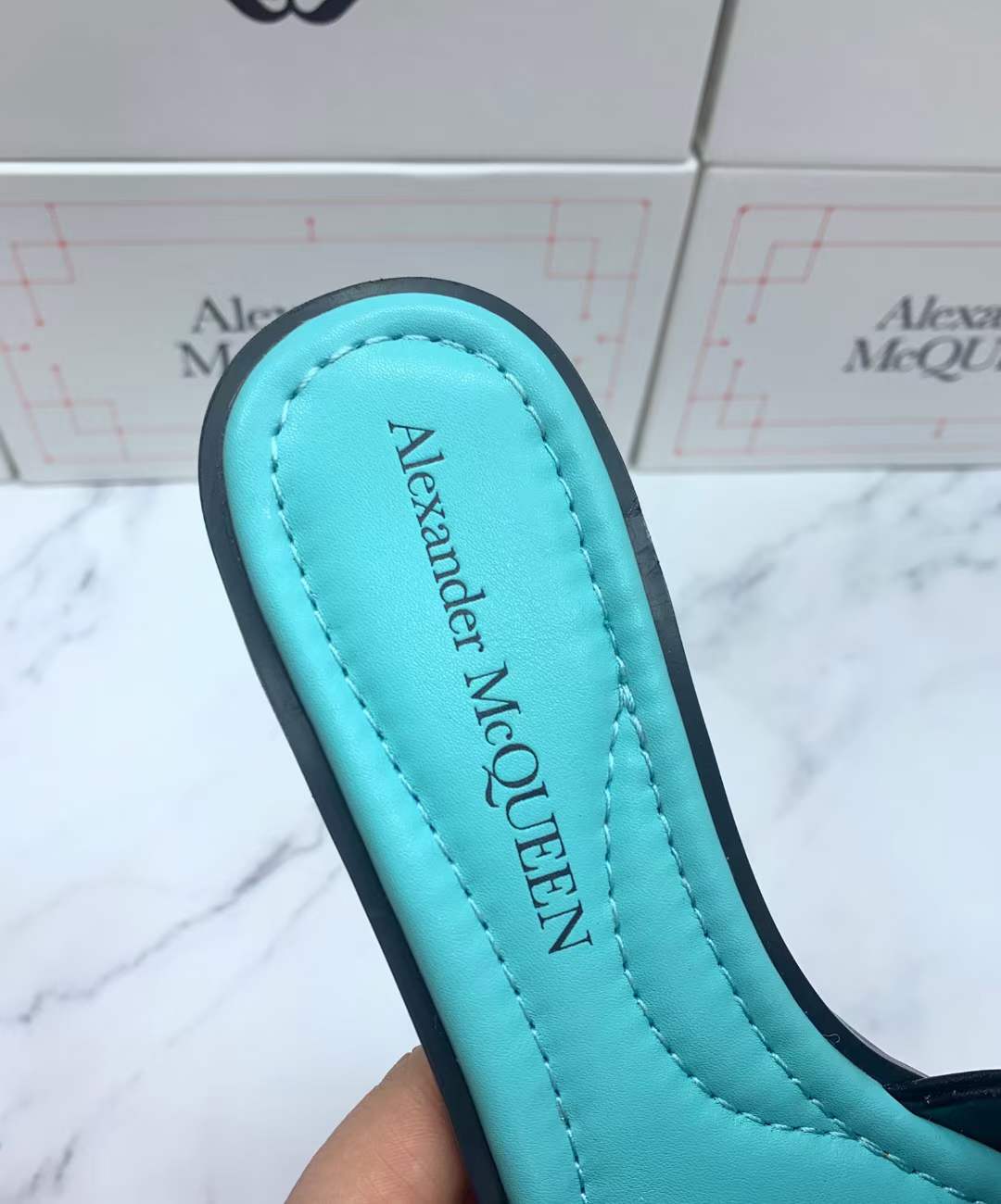 Women A*lexander M*cqueen Top Sandals