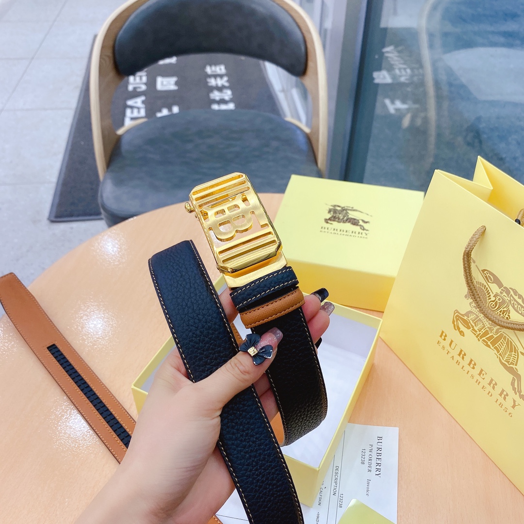 B*urberrry Belts Top Version