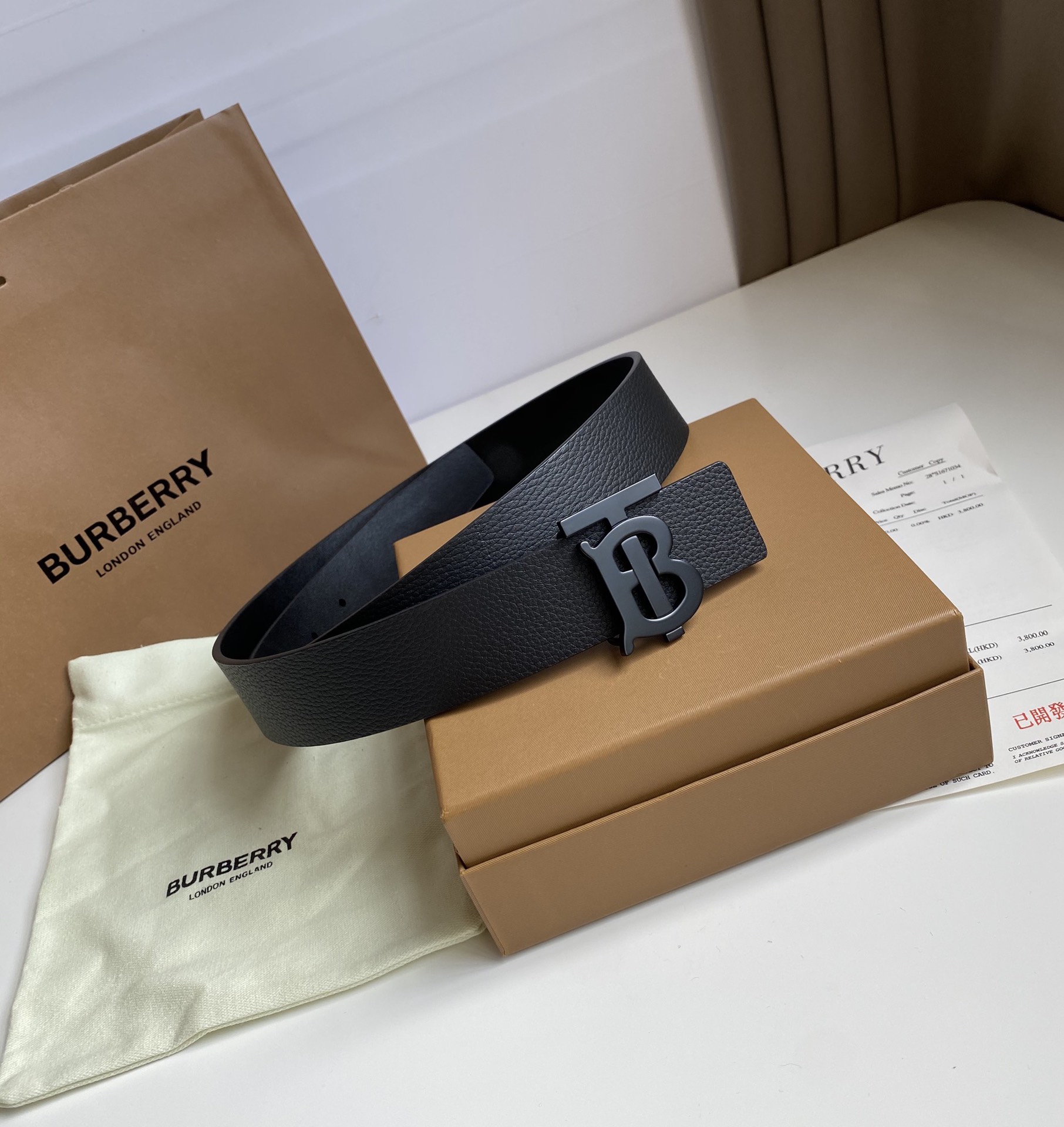 B*urberrry Belts Top Quality 35MM