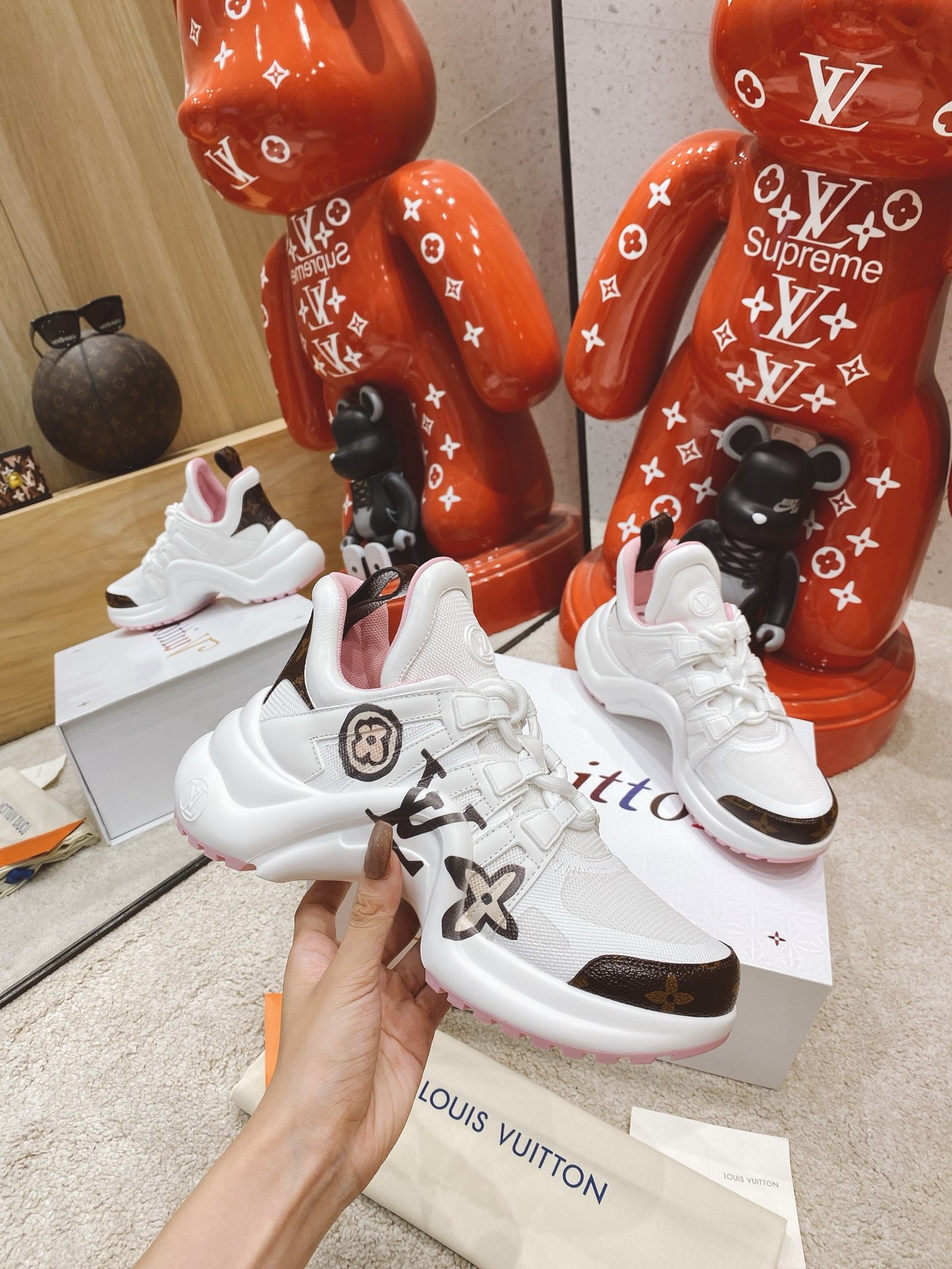 Women L*ouis V*uitton Top Sneaker Top Sneaker