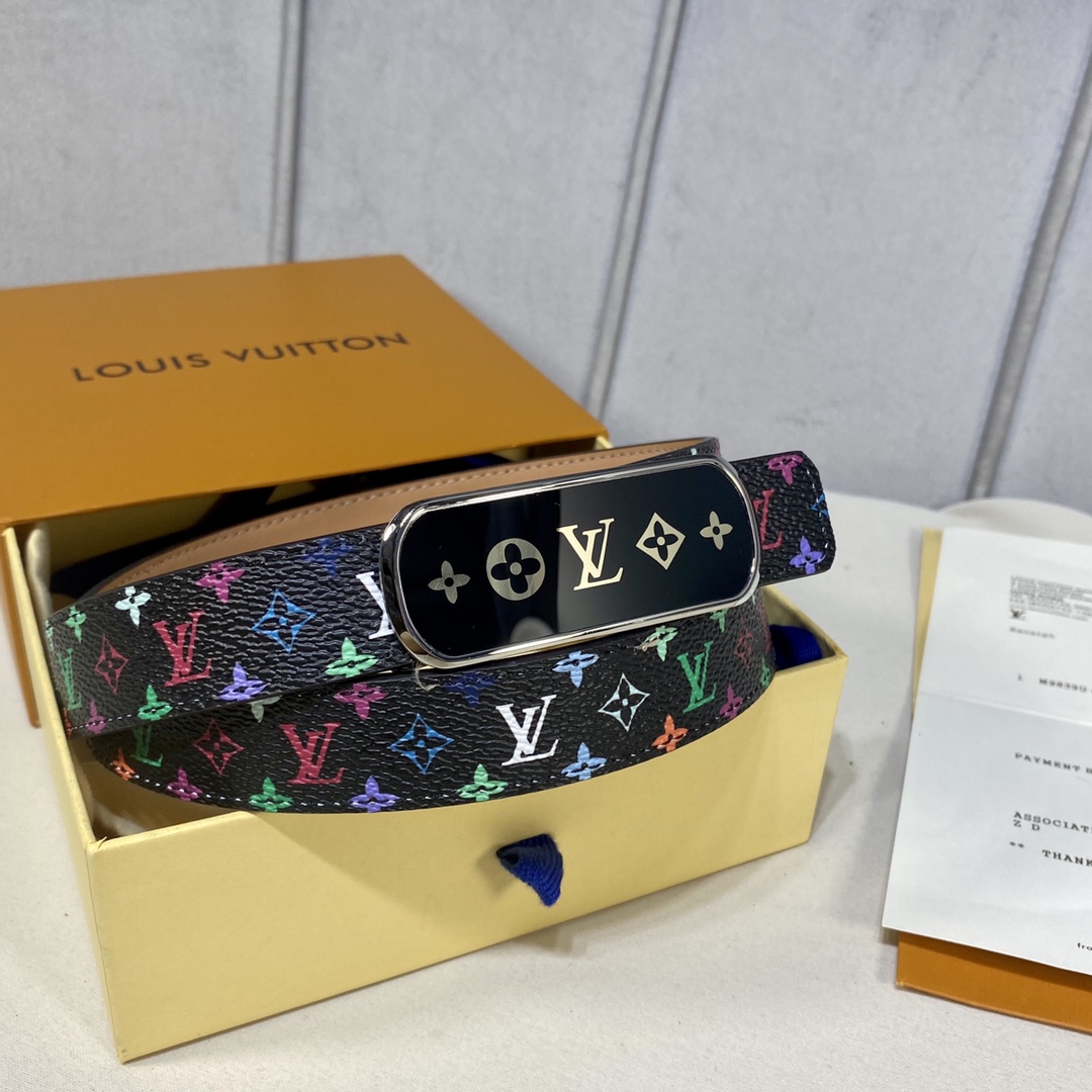 L*ouis V*uitton Belts Top Quality 25MM