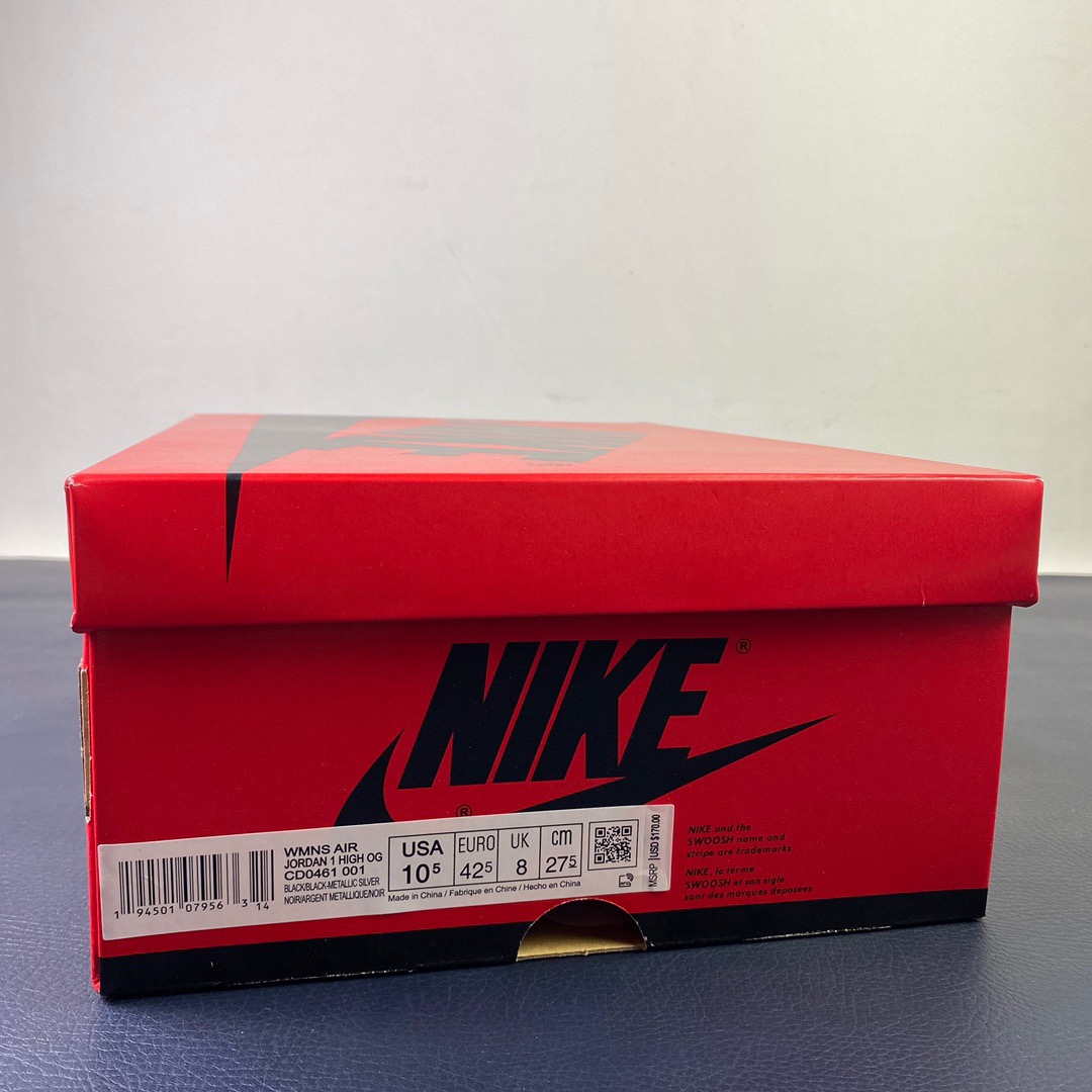 Air Jordan 1 High OG WMNS “Silver Toe” CD0461-001