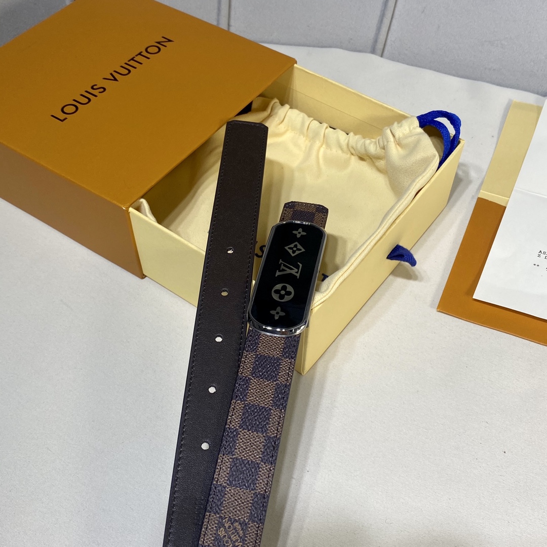 L*ouis V*uitton Belts Top Quality 25MM