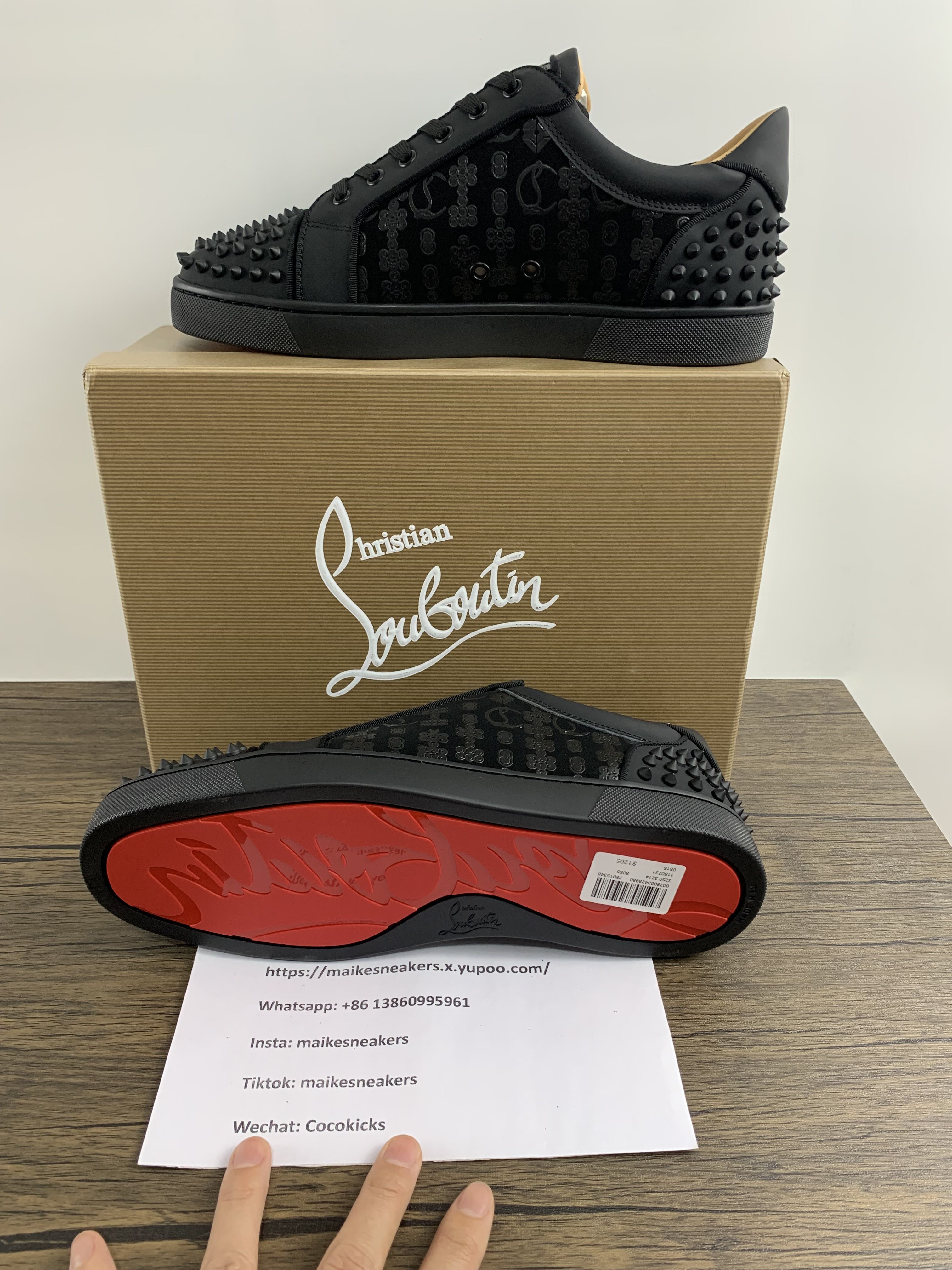 C*hristian ·Louboutin men women TOP sneakers