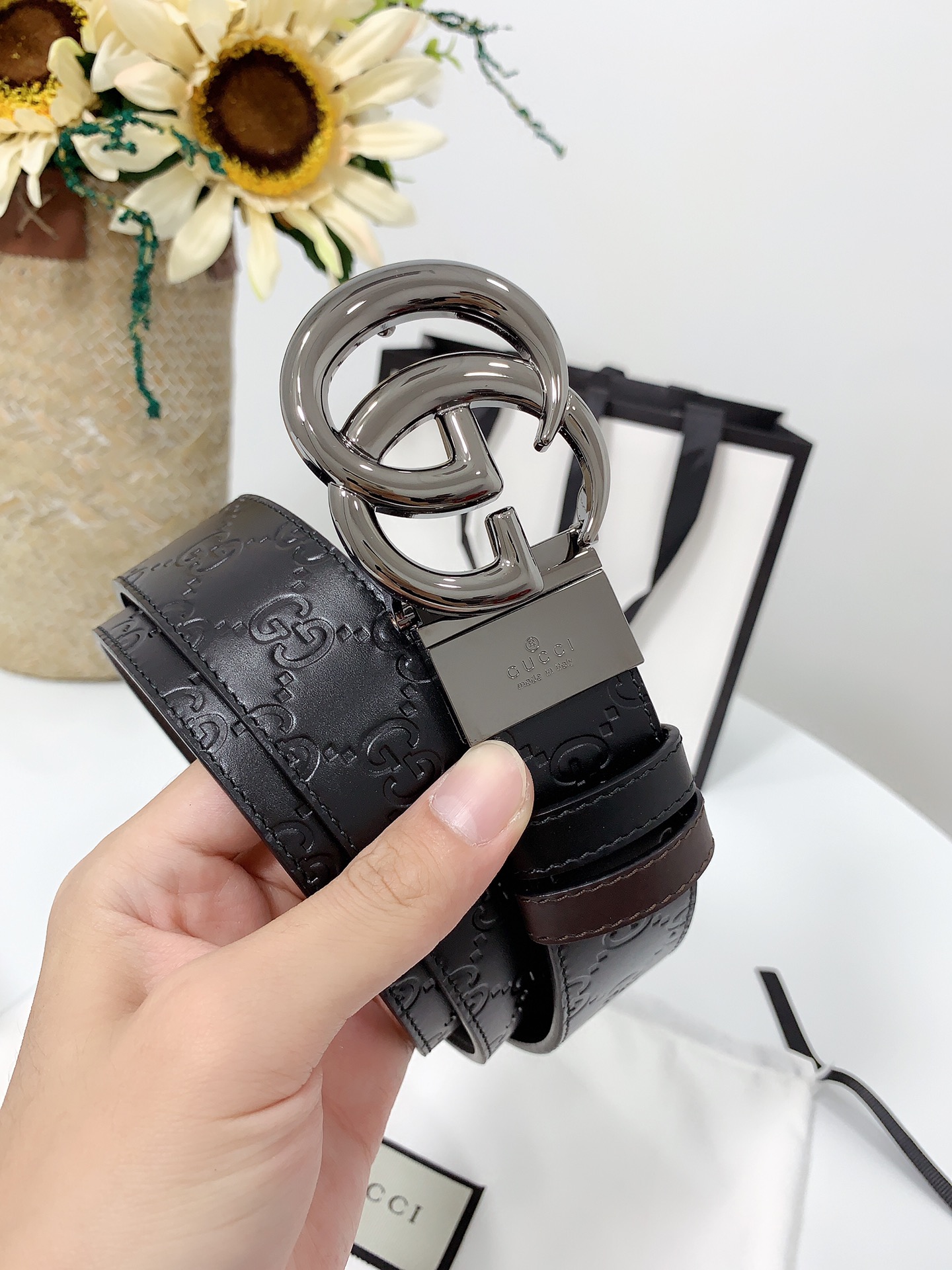 G*ucci Belts Top Quality 37MM