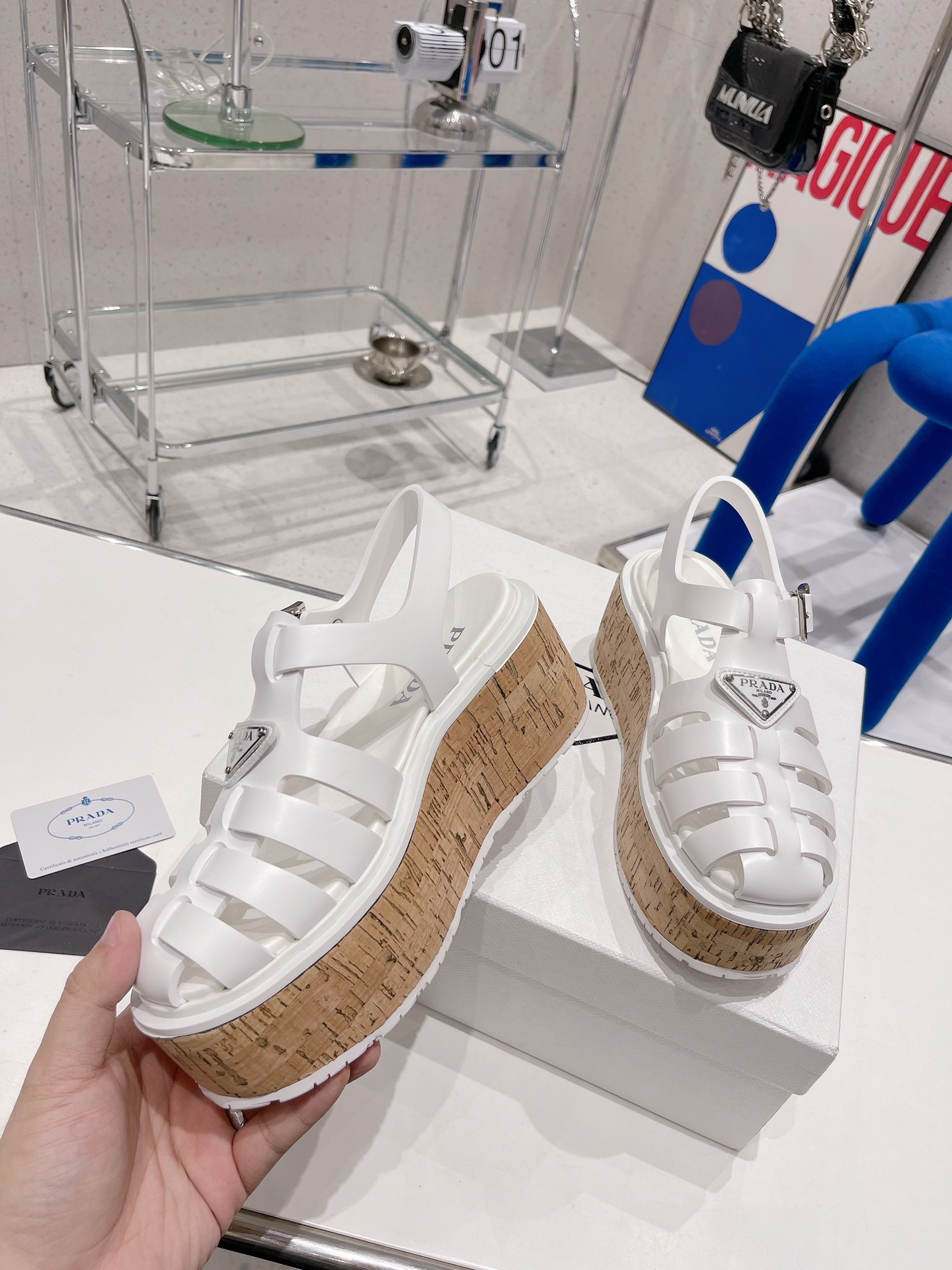 Women P*rada Top Quality Sandals