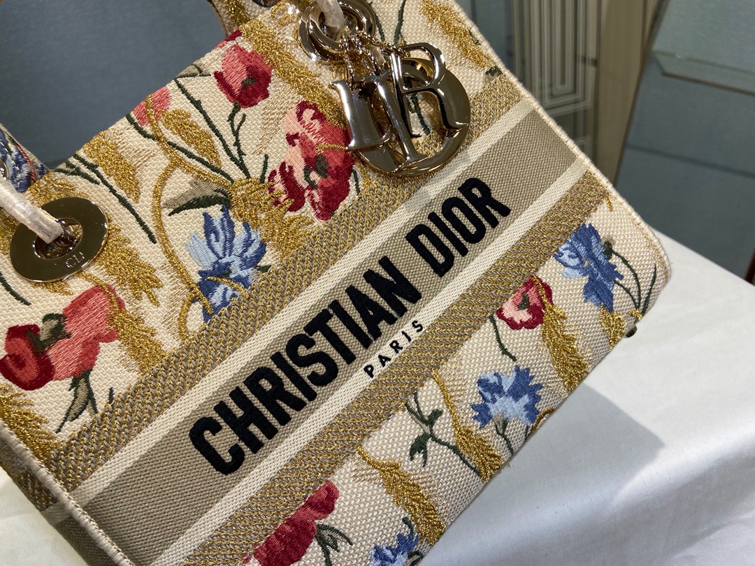 D*ior Lady D-Lite handbag Top Quality 24*11*20cm