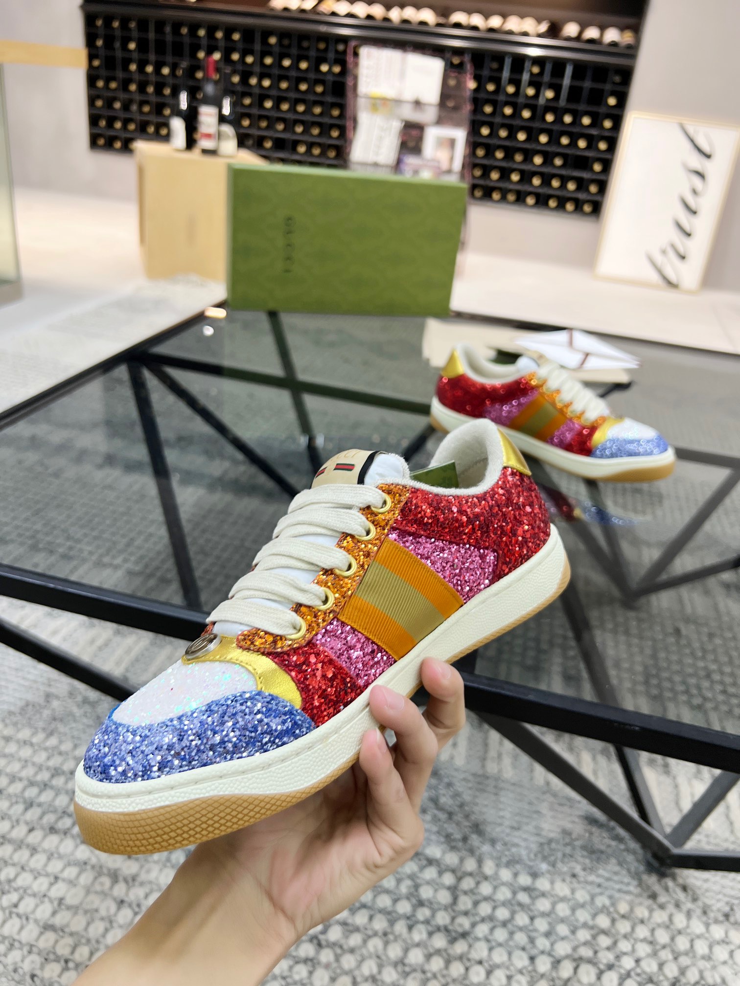 Men Women G*ucci Top Sneaker