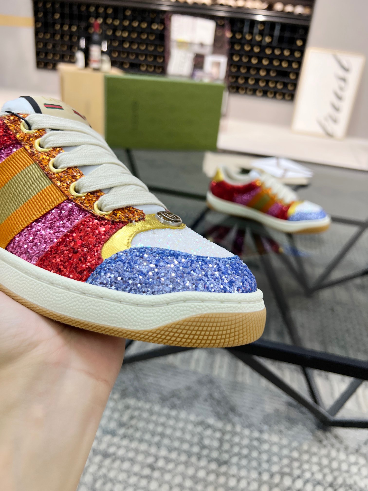 Men Women G*ucci Top Sneaker