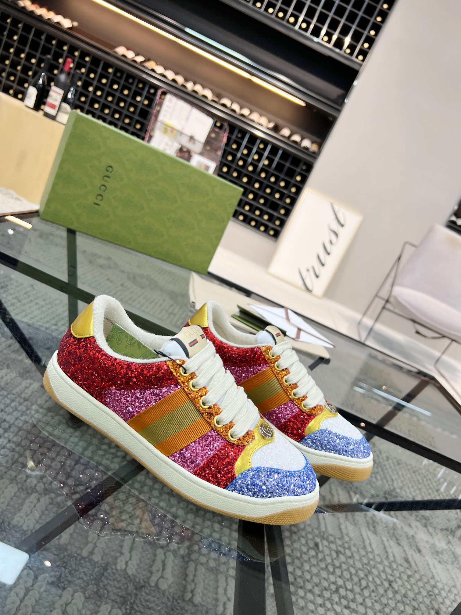 Men Women G*ucci Top Sneaker