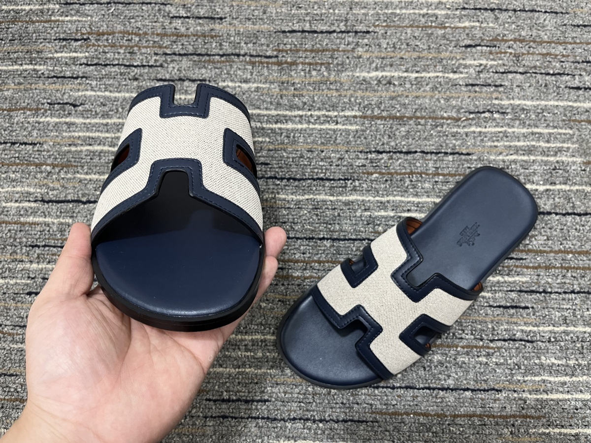 Women H*ermes Top Slippers