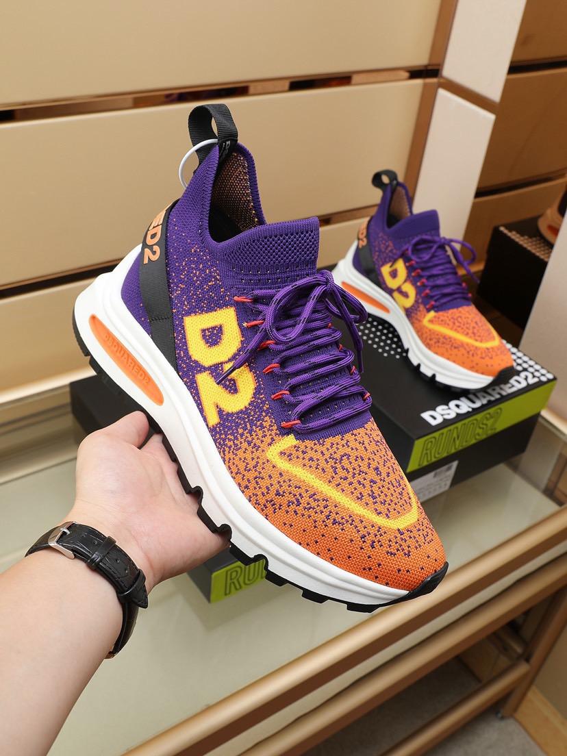 Men Women D*SQUARED2 match Top Sneaker