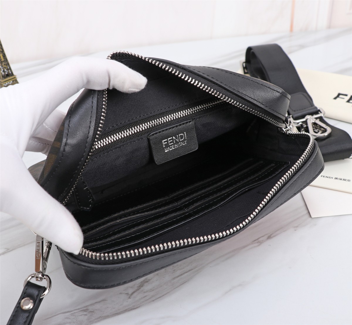 F*endi Bag Top Quality 23*16*5CM