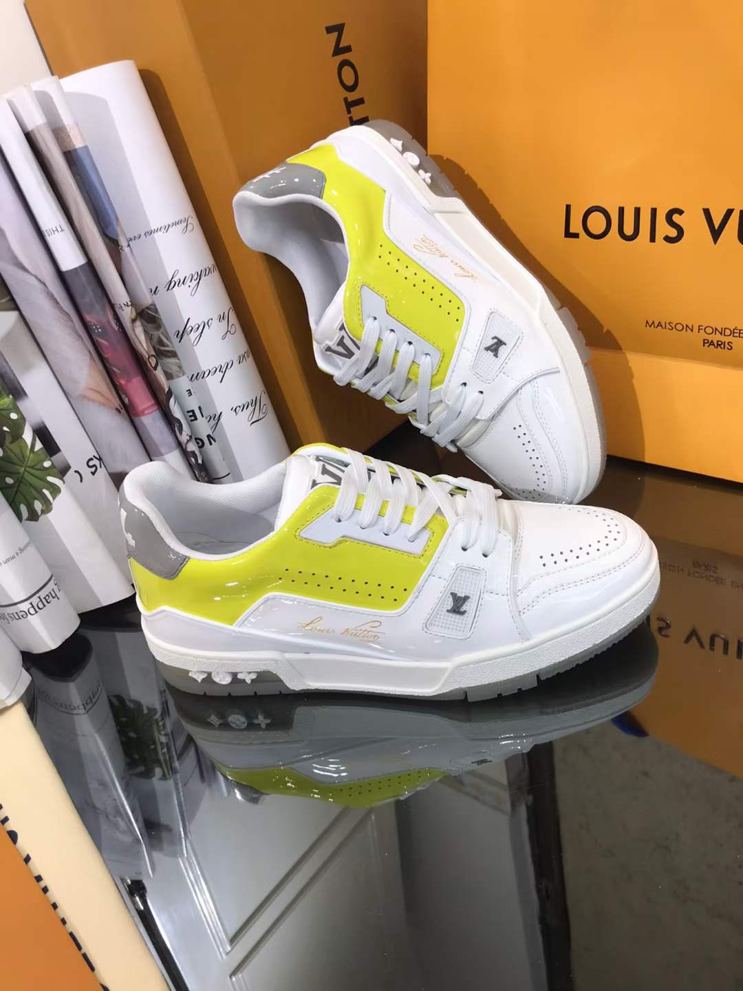 Men Women L*ouis V*uitton Top Sneakers