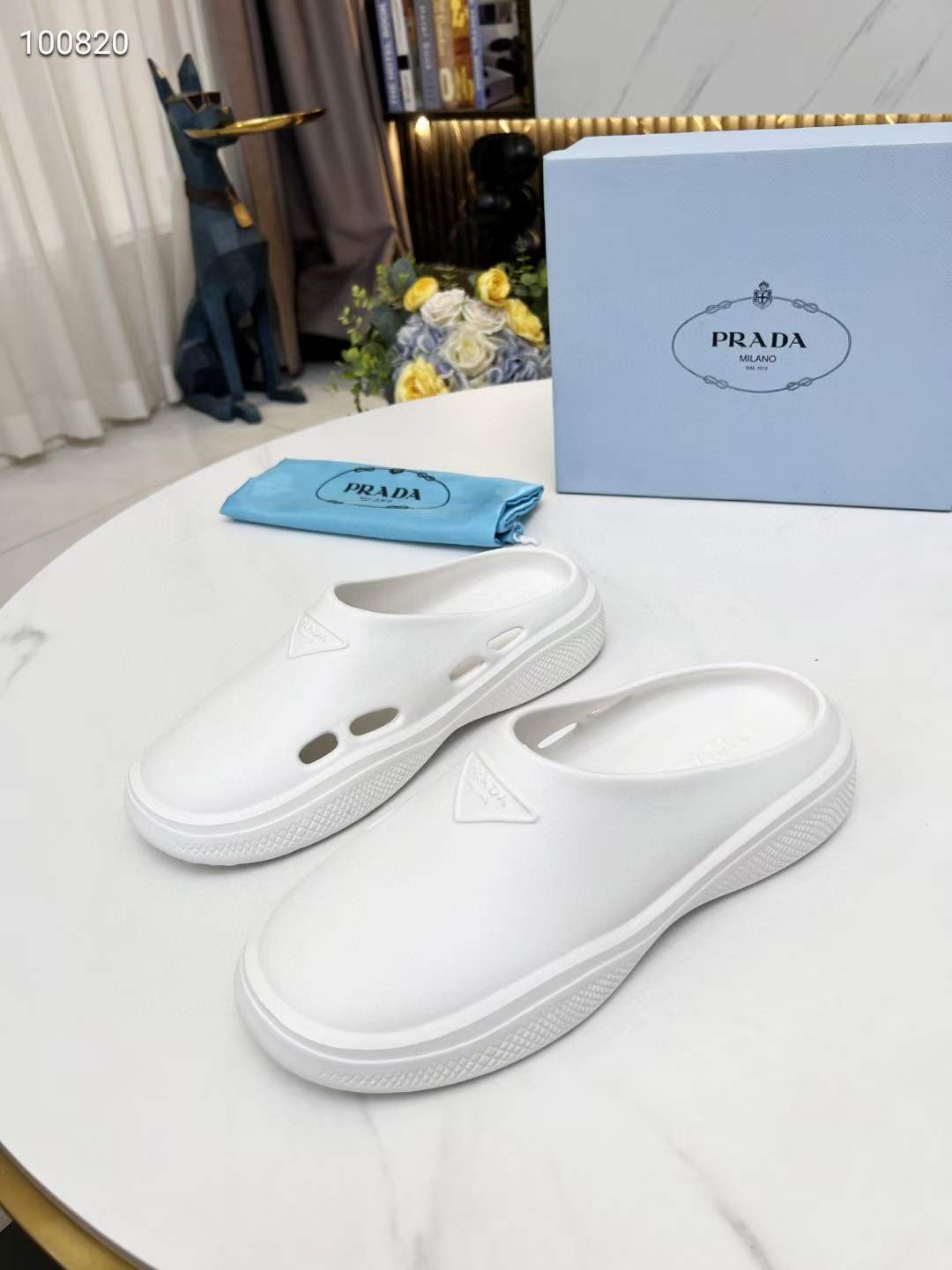 Men Women P*rada Top Slippers ( )