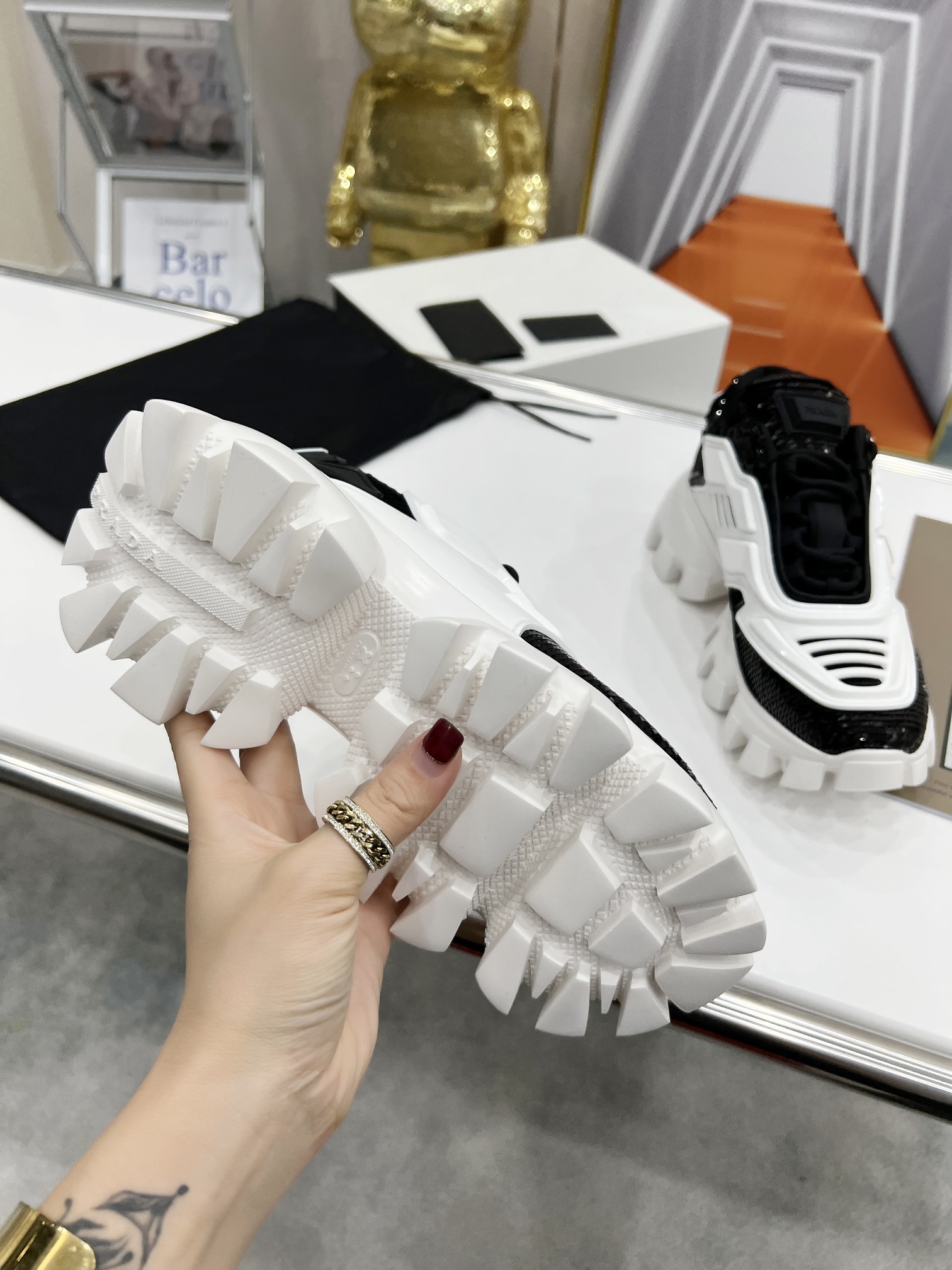 Men P*rada Top Sneaker （ ）