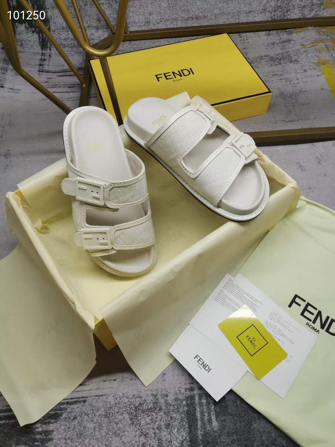 Women Men F*endi Top Sandals ( )