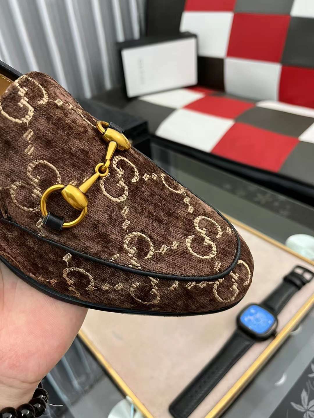 Men G*ucci Top Sneaker