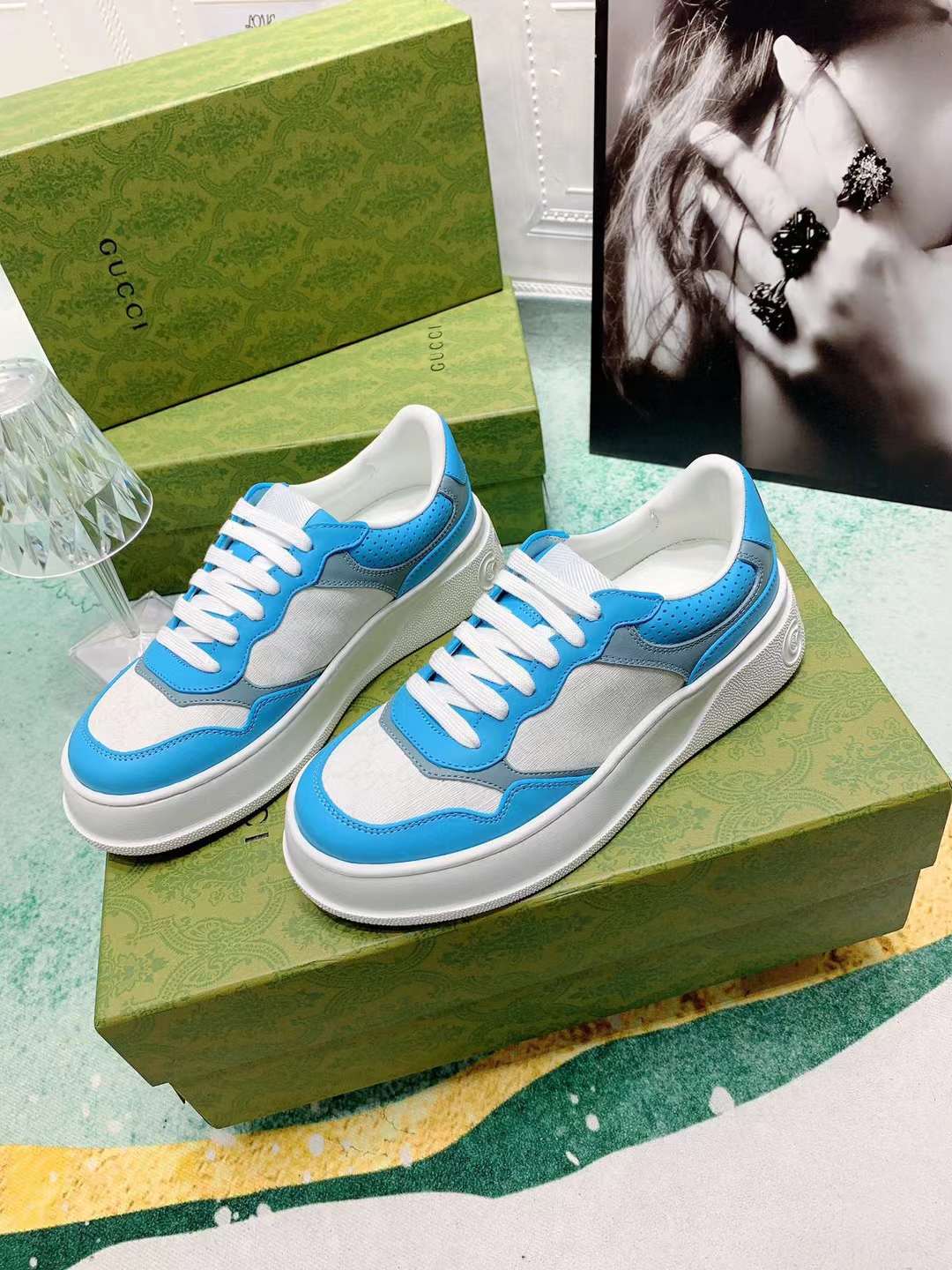 Men Women G*ucci Top Sneaker