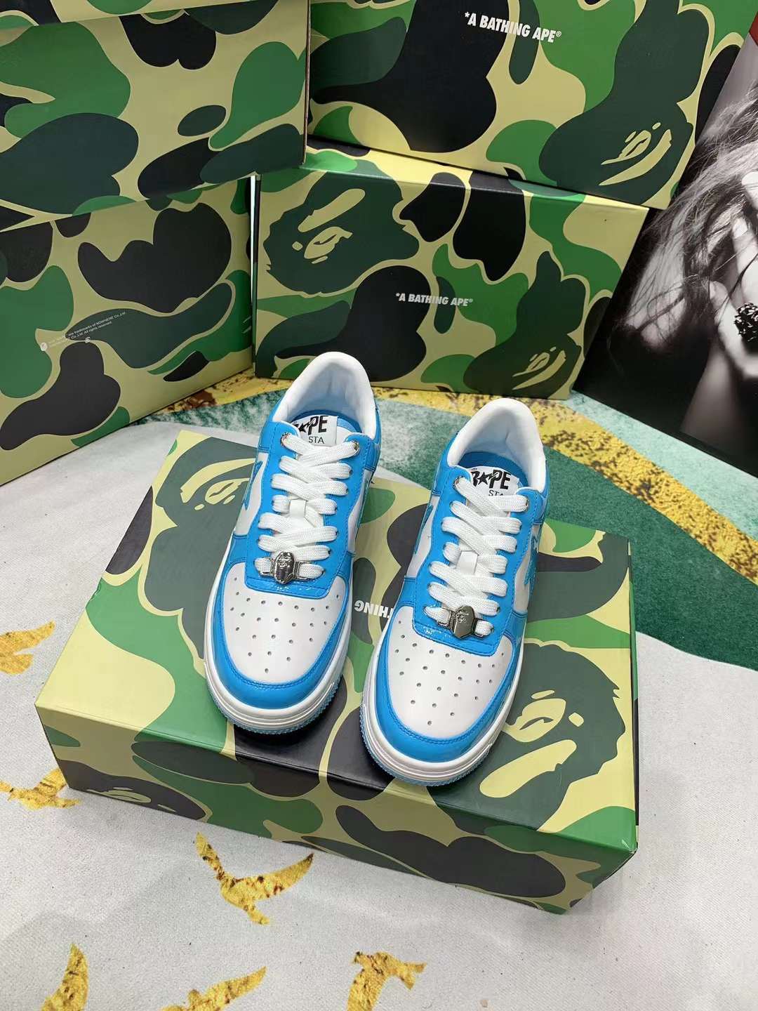 Men Women B*ape sta low Top Sneaker