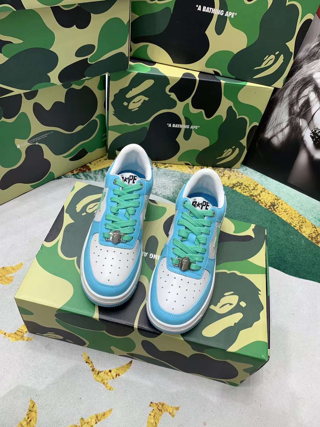 Men Women B*ape sta low Top Sneaker