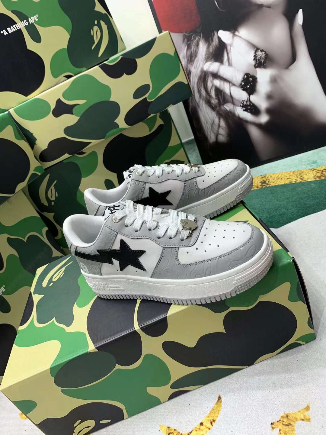 Men Women B*ape sta low Top Sneaker