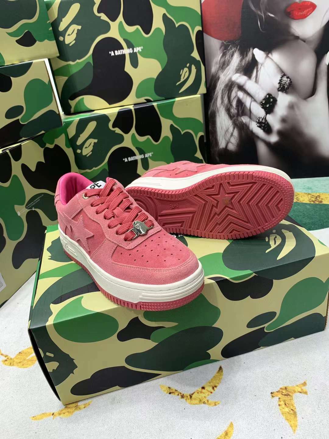 Men Women B*ape sta low Top Sneaker