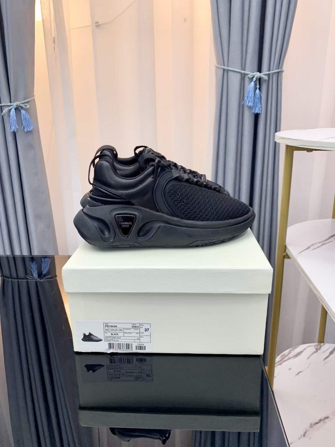 Men Women B*almain Top Sneakers