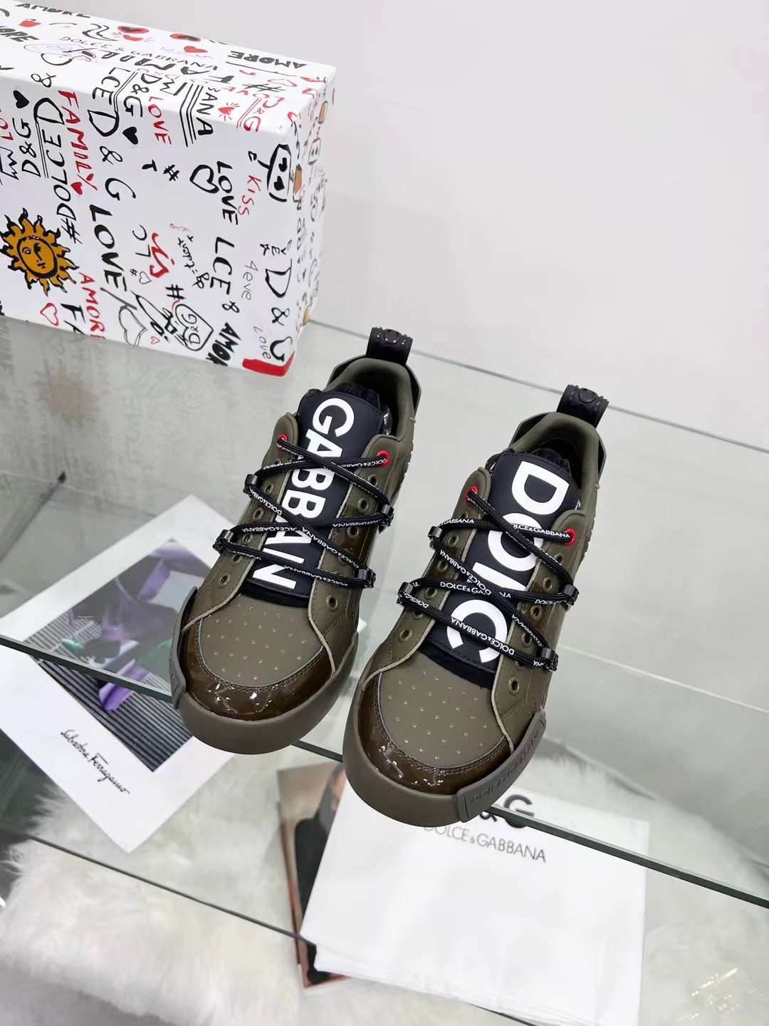 Men Women D*G Top Sneakers