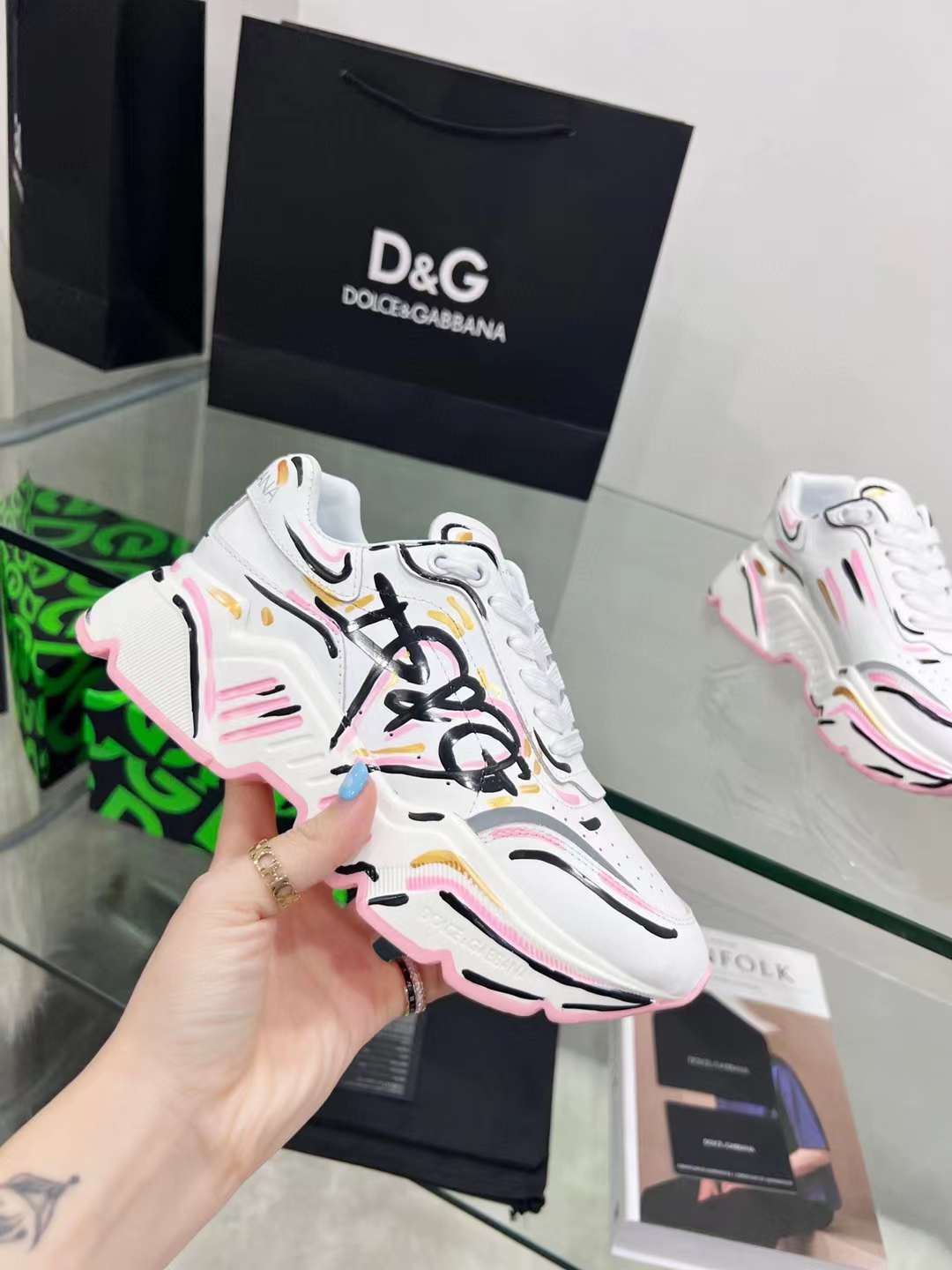 Men Women D*G Top Sneakers